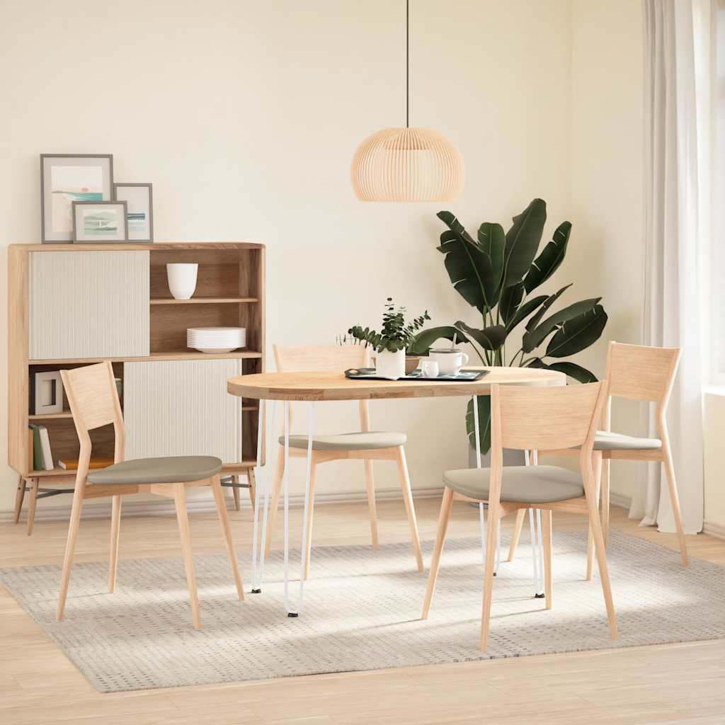 πόδια φουρκέτας για τραπέζια κονσόλας 4 τεμ. Λευκό 72 εκ. Μασίφ ατσάλι - Pakobazaar