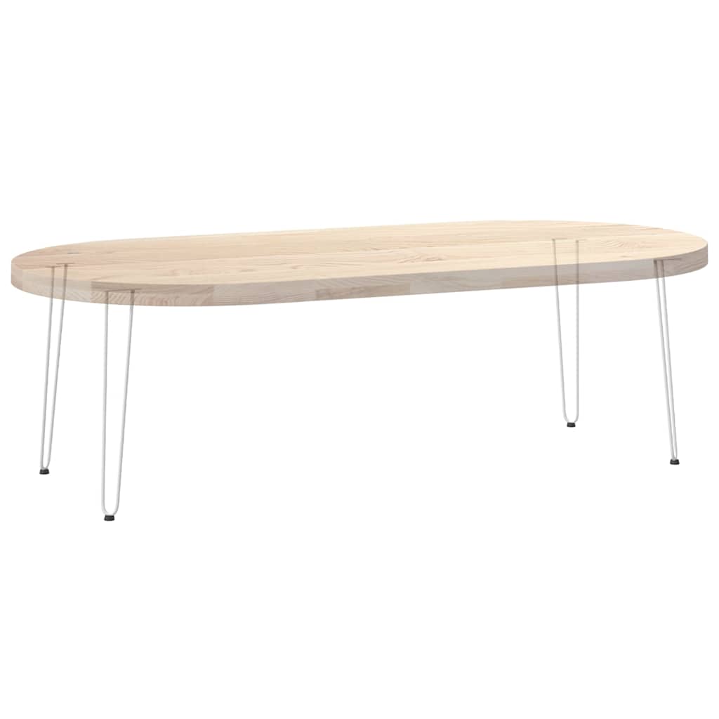 πόδια φουρκέτας για τραπέζια κονσόλας 4 τεμ. Λευκό 72 εκ. Μασίφ ατσάλι - Pakobazaar