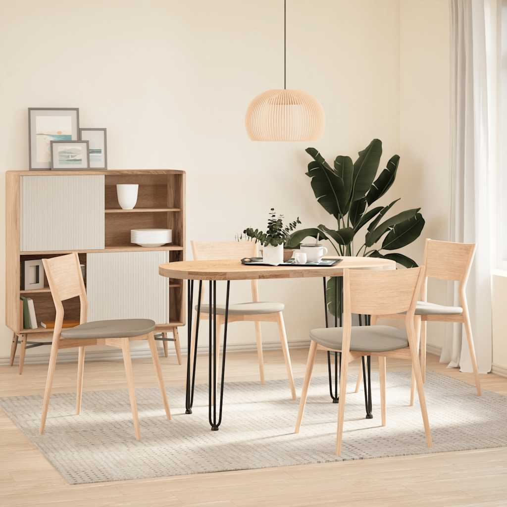 πόδια φουρκέτας για τραπέζια κονσόλας 4 τεμ. Μαύρο από μασίφ ατσάλι 72 εκ. - Pakobazaar