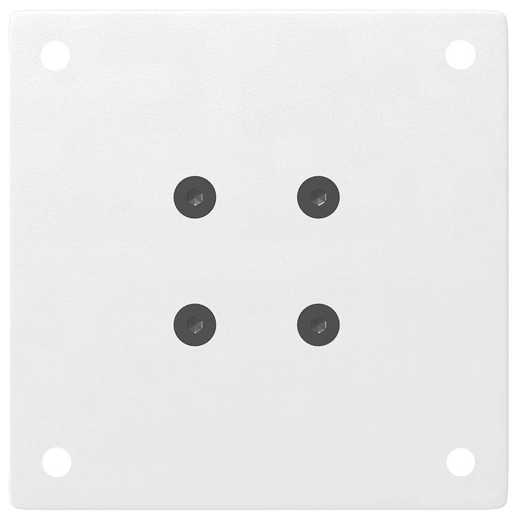 Πόδια Τραπεζιού Σαλονιού 4 τεμ. Λευκά 42-44 εκ. Ατσάλινο - Pakobazaar