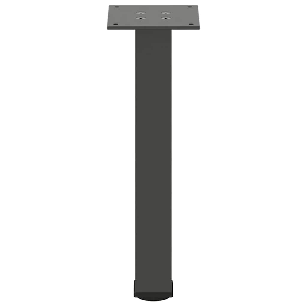 Πόδια Τραπεζιού Σαλονιού 4 τεμ. Ανθρακί 42-44 εκ. Ατσάλι - Pakobazaar