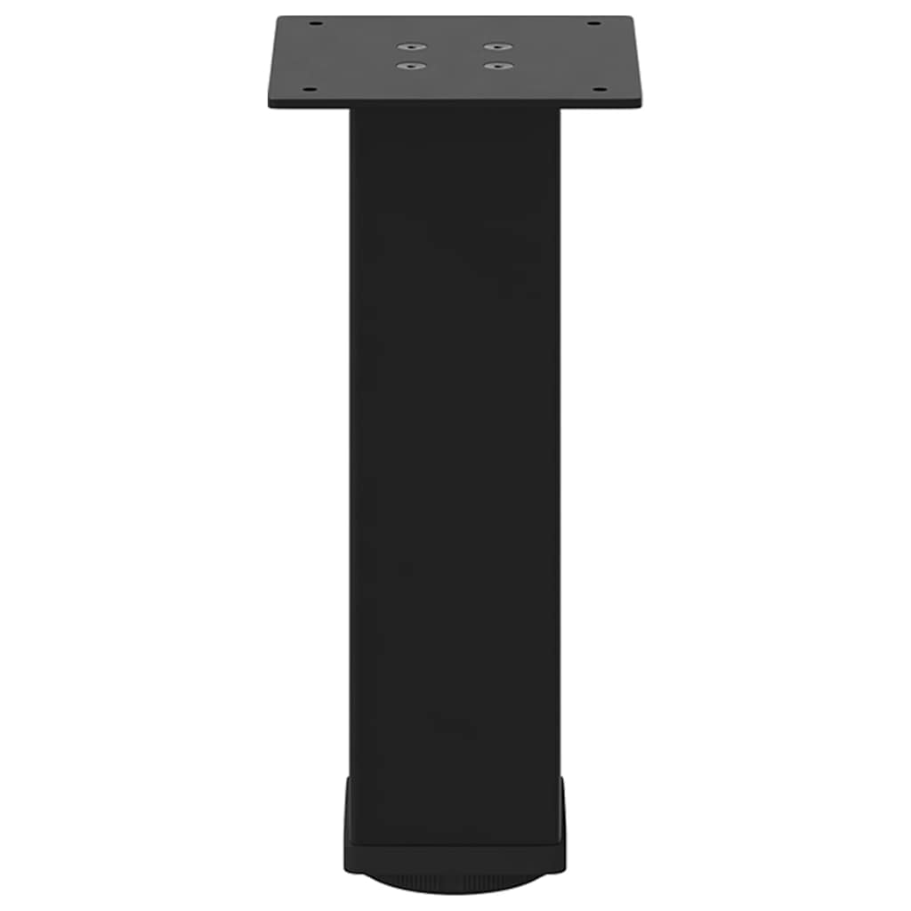 Πόδια Τραπεζιού Σαλονιού 4 τεμ. Μαύρο 30-32 εκ. Ατσάλινο