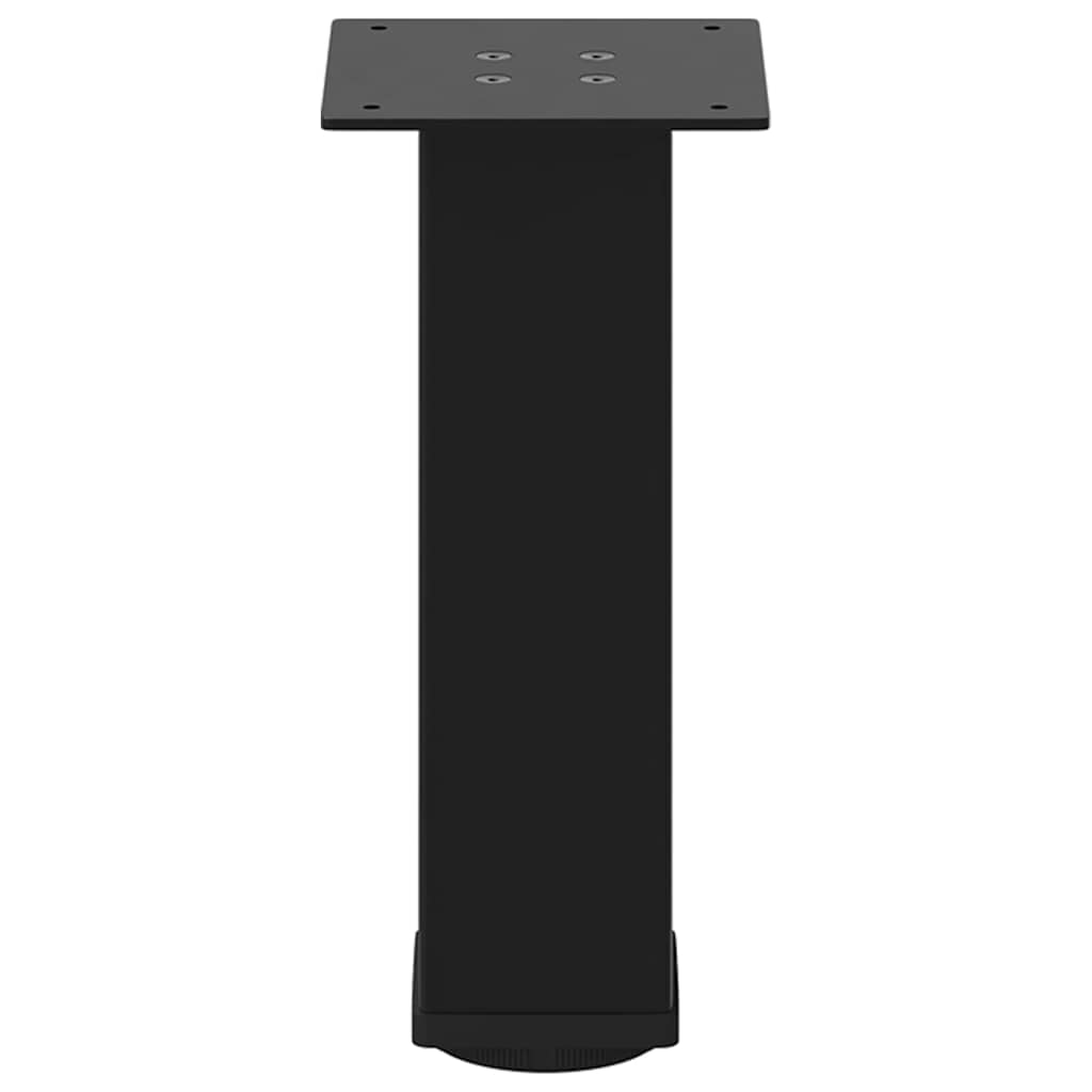 Πόδια Τραπεζιού Σαλονιού 4 τεμ. Μαύρο 42-44 εκ. Ατσάλινο