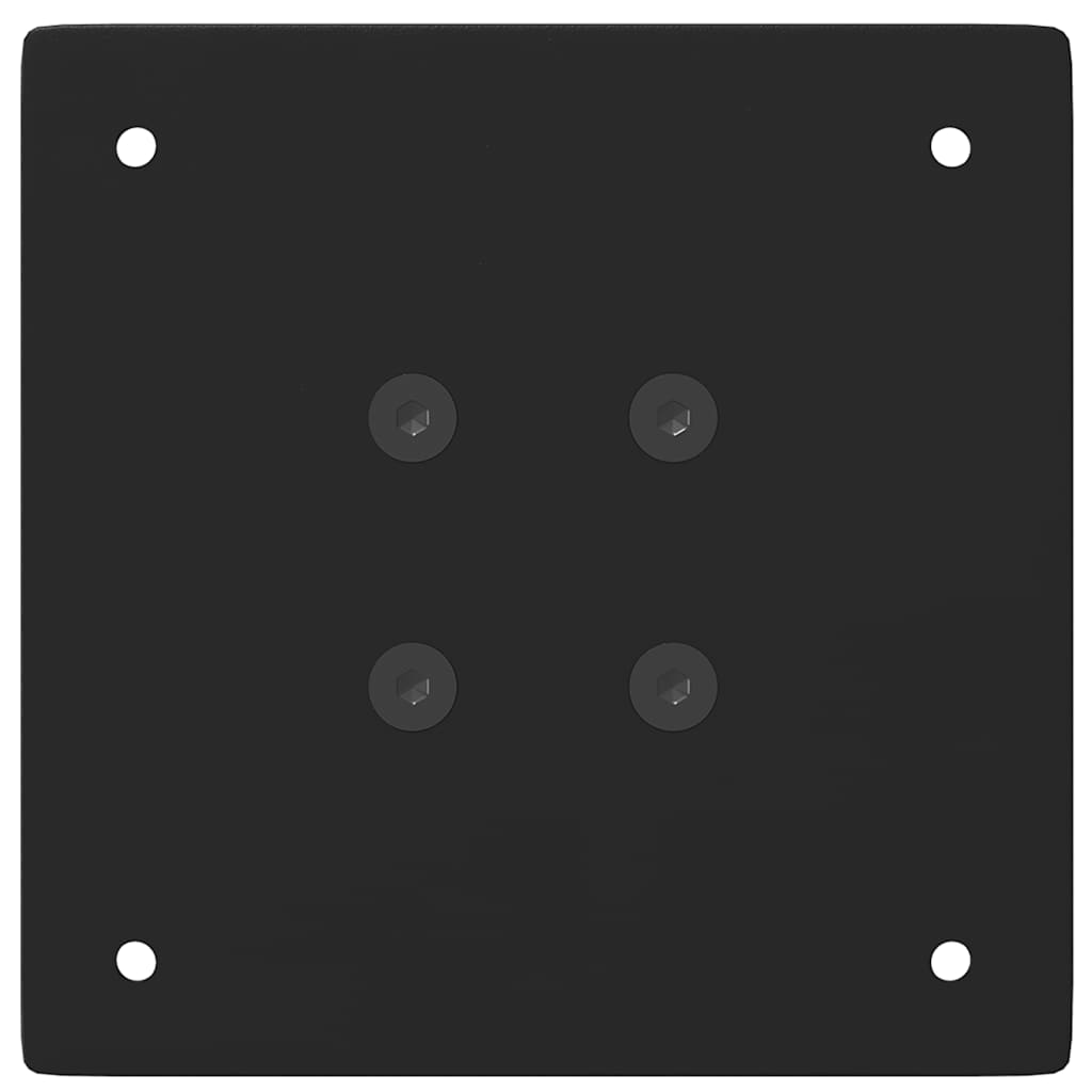 Πόδια Τραπεζιού Σαλονιού 4 τεμ. Μαύρο 42-44 εκ. Ατσάλινο