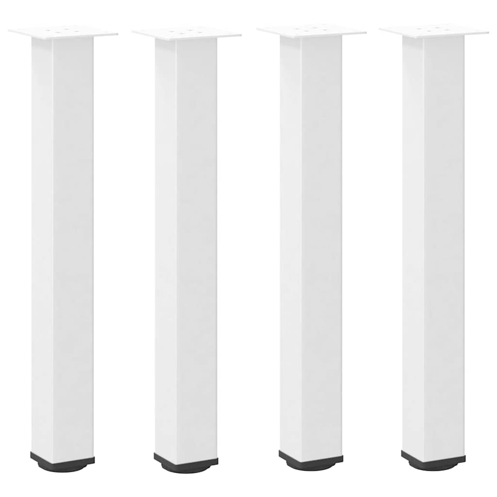 Πόδια Κονσόλας 4 τεμ. Λευκά 72-74 εκ. Ατσάλινο