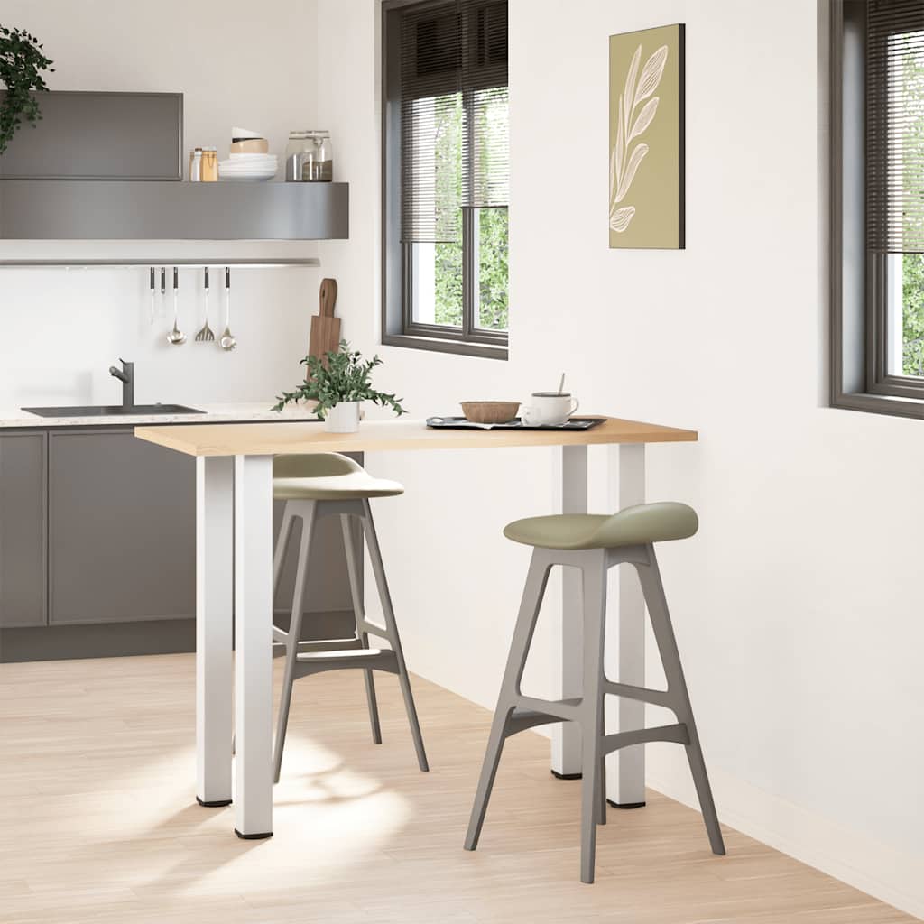 Πόδια Τραπεζιού Μπαρ 4 τεμ. Λευκά 100-102 εκ. Ατσάλινο - Pakobazaar