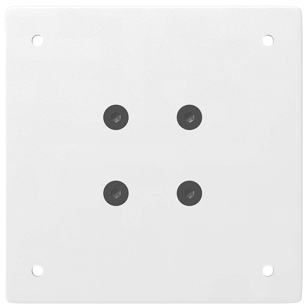 Πόδια Τραπεζιού Μπαρ 4 τεμ. Λευκά 110-112 εκ. Ατσάλινο