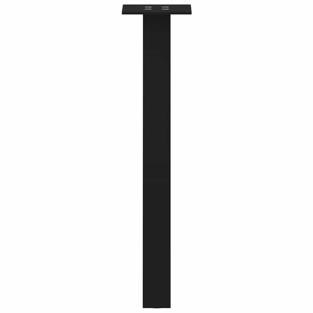 Πόδια Τραπεζιού Σαλονιού 4 τεμ. Μαύρο Ατσάλι 30 εκ.