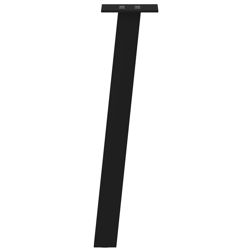 Πόδια Τραπεζιού Σαλονιού 4 τεμ. Μαύρο Ατσάλι 42 εκ.