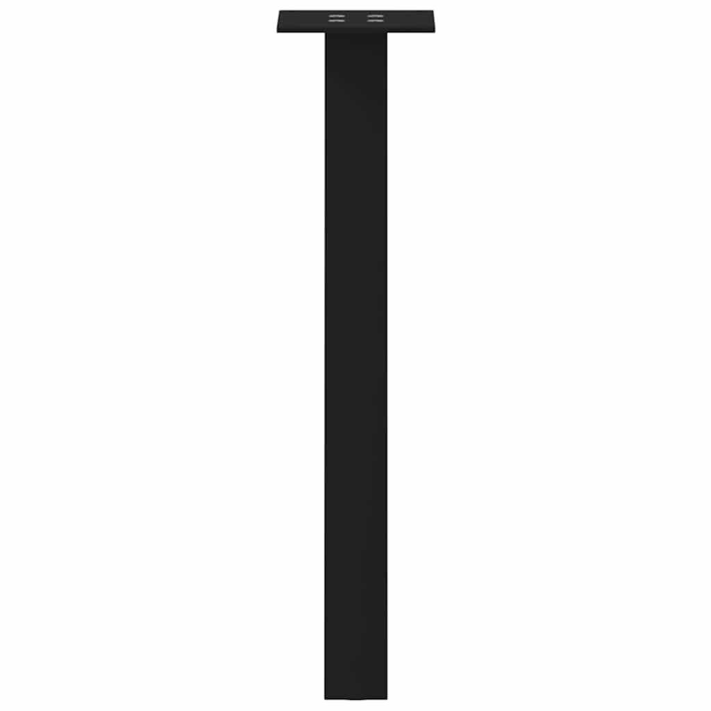 Πόδια Τραπεζιού Σαλονιού 4 τεμ. Μαύρο Ατσάλι 42 εκ.