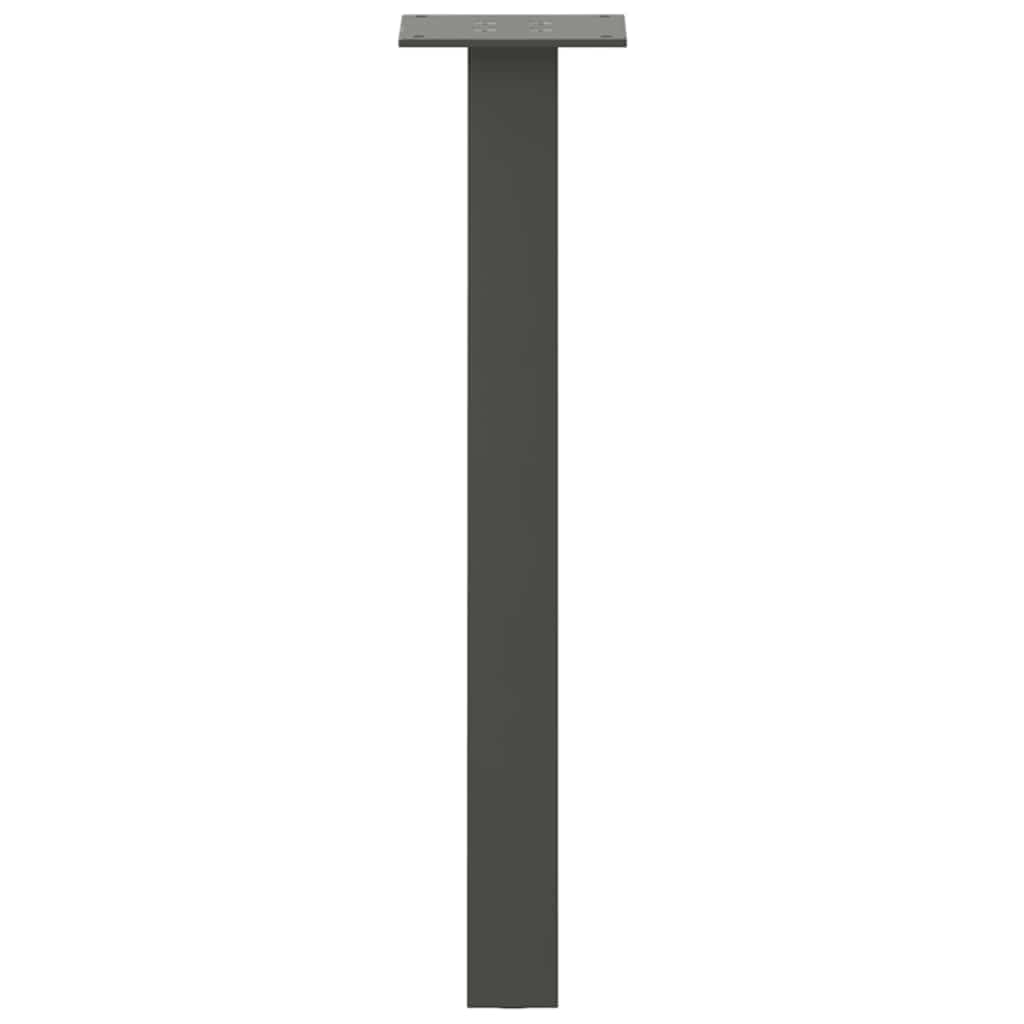 Πόδια Τραπεζιού Σαλονιού 4 τεμ. Ανθρακί 42 εκ. Ατσάλι