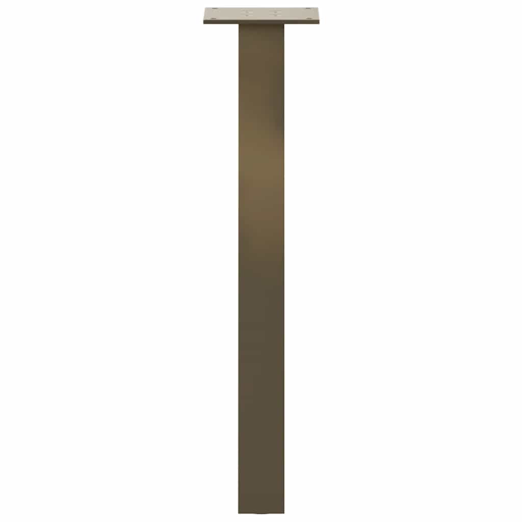 Πόδια Τραπεζιού Σαλονιού 4 τεμ. από Φυσικό Ατσάλι 42 εκ. Ατσάλι