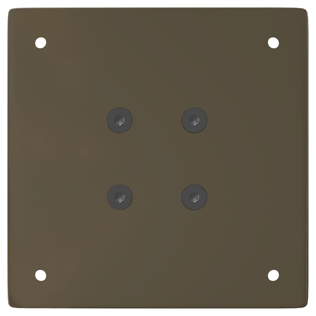 Πόδια Τραπεζιού Σαλονιού 4 τεμ. από Φυσικό Ατσάλι 42 εκ. Ατσάλι