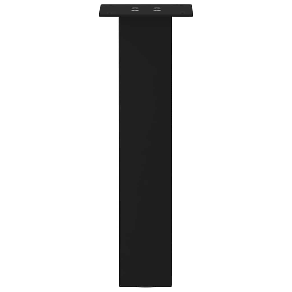 Πόδια Τραπεζιού Σαλονιού 4 τεμ. Μαύρο Ατσάλι 42 εκ. - Pakobazaar