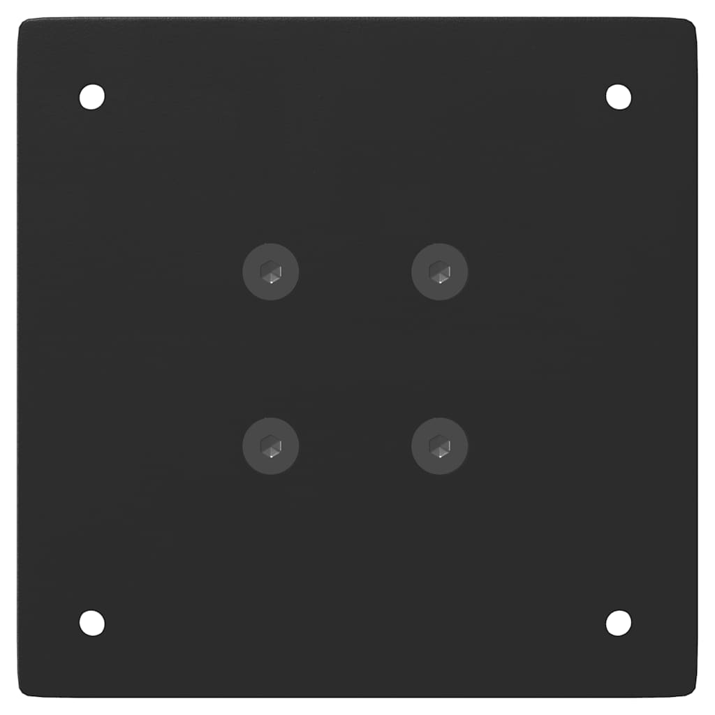 Πόδια Τραπεζιού Σαλονιού 4 τεμ. Μαύρο Ατσάλι 42 εκ. - Pakobazaar