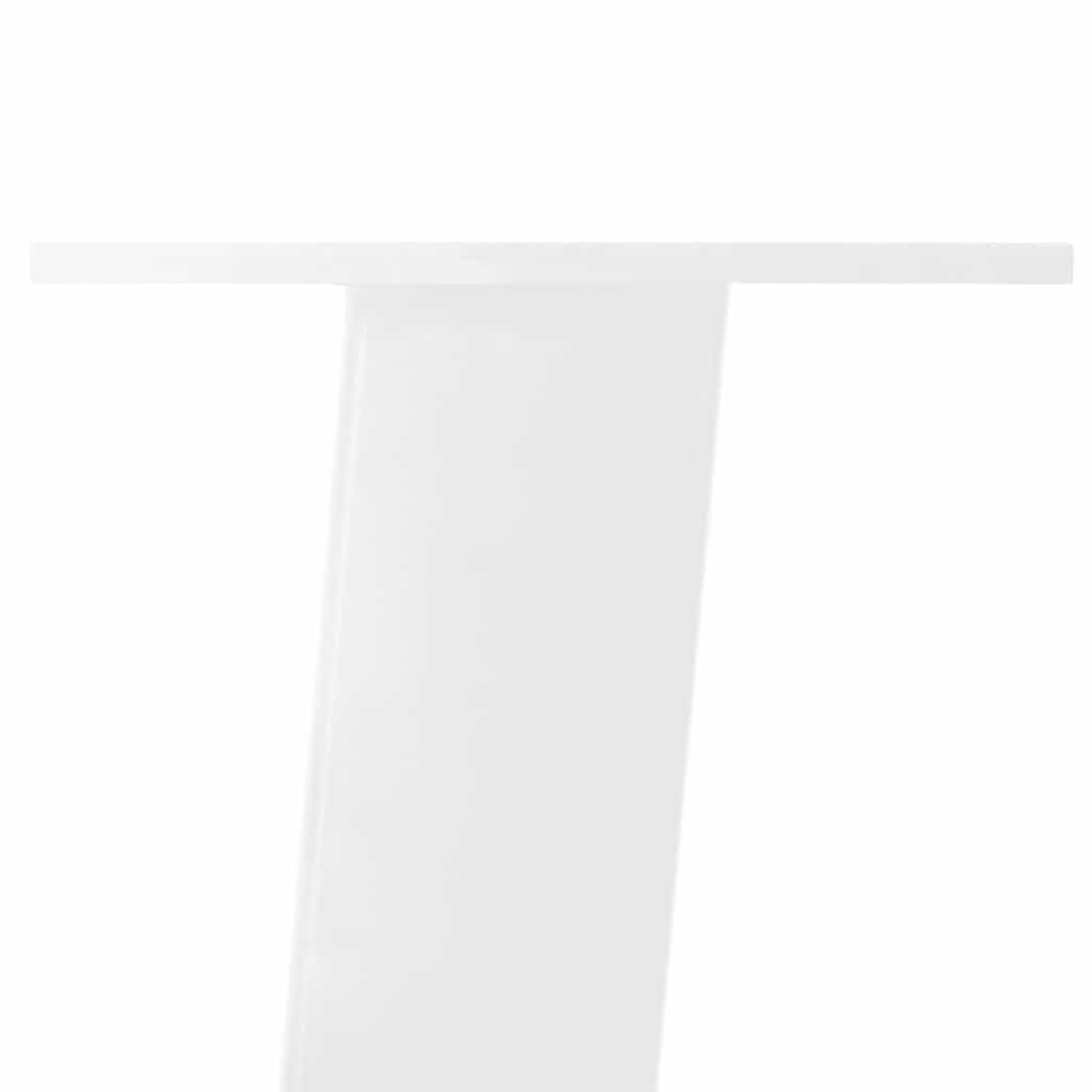 Πόδια Τραπεζιού Σαλονιού 4 τεμ. Λευκά 42 εκ. Ατσάλινο - Pakobazaar