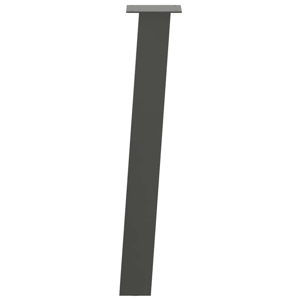 Πόδια Κονσόλας 4 τεμ. Ανθρακί 72 εκ. Ατσάλι - Pakobazaar