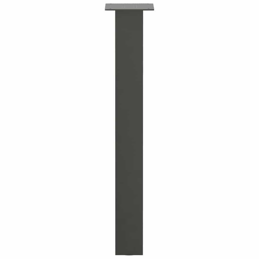 Πόδια Κονσόλας 4 τεμ. Ανθρακί 72 εκ. Ατσάλι - Pakobazaar