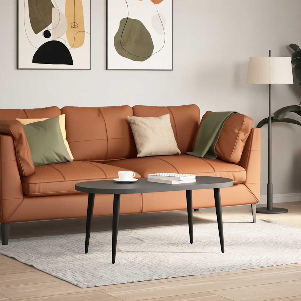 Πόδια Τραπεζιού Σαλονιού Κωνικού Σχήματος 4 τεμ. Μαύρο Ατσάλι 42-43 εκ.