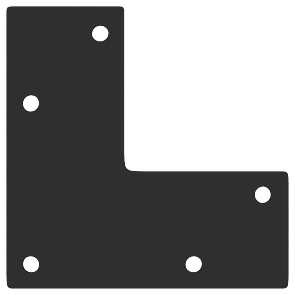 Πόδια Τραπεζιού Σαλονιού Κωνικού Σχήματος 4 τεμ. Μαύρο Ατσάλι 42-43 εκ.