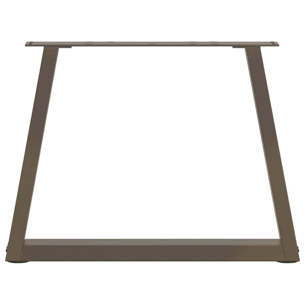 Πόδια Τραπεζιού Σαλονιού 2 τεμ. Σχήμα V από Φυσικό Ατσάλι 70x(42-43,3) εκ. Ατσάλι