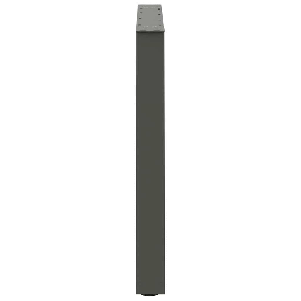 Πόδια Τραπεζαρίας Σχήματος V 2 τεμ. Ανθρακί 70x(72-73,3) εκ. Ατσάλι