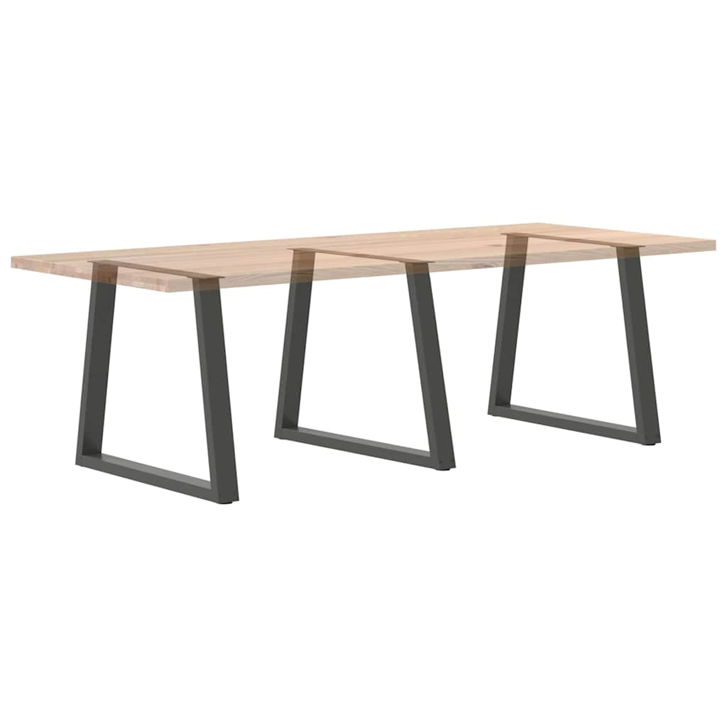 Πόδια Τραπεζαρίας Σχήματος V 3 τεμ. Ανθρακί 70x(72-73,3) εκ. Ατσάλι