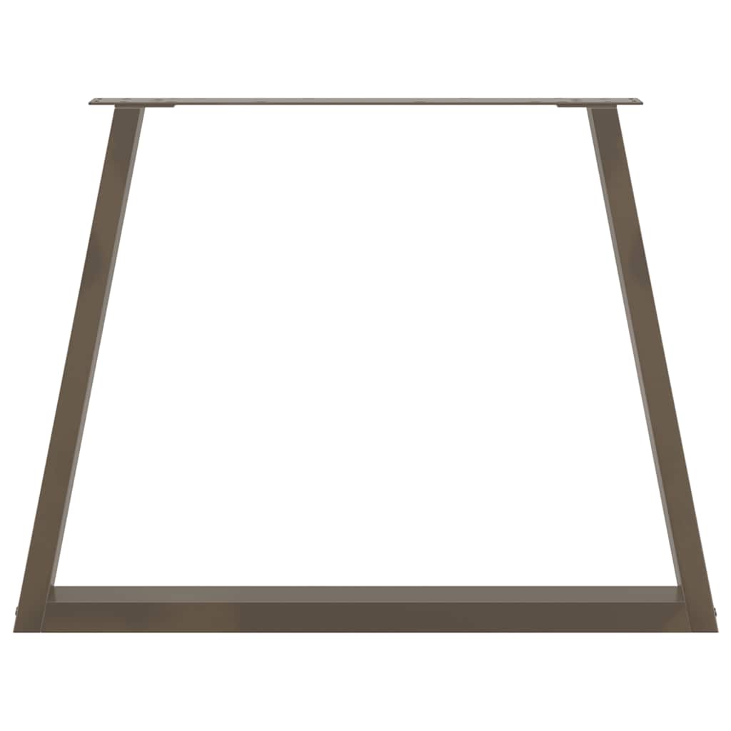 Πόδια Τραπεζαρίας 3 τεμ. Σχήμα V από Φυσικό Ατσάλι 90x(72-73,3) εκ. Ατσάλι