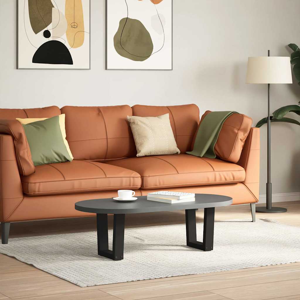 Πόδια Τραπεζιού Σαλονιού Σχήματος V 2 τεμ. Μαύρο 40x(30-31,3) εκ. Ατσάλι