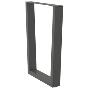 Πόδια Τραπεζαρίας Σχήματος V 2 τεμ. Ανθρακί 60x(72-73,3) εκ. Ατσάλι