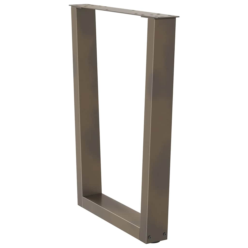 Πόδια Τραπεζαρίας Σχήματος V 2 τεμ. από Φυσικό Ατσάλι 60x(72-73,3) εκ. Ατσάλι