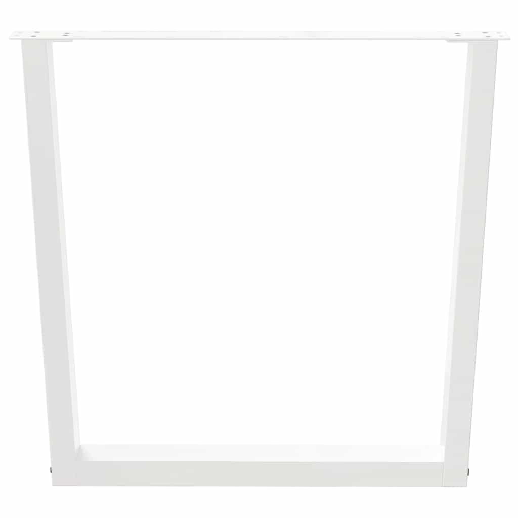 Πόδια Τραπεζαρίας Σχήματος V 2 τεμ. Λευκά 80x(72-73,3) εκ. Ατσάλι - Pakobazaar