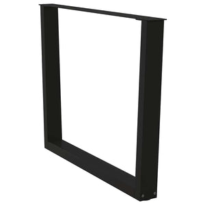 Πόδια Τραπεζαρίας Σχήματος V 2 τεμ. Μαύρο 100x (72-73,3) εκ. Ατσάλι