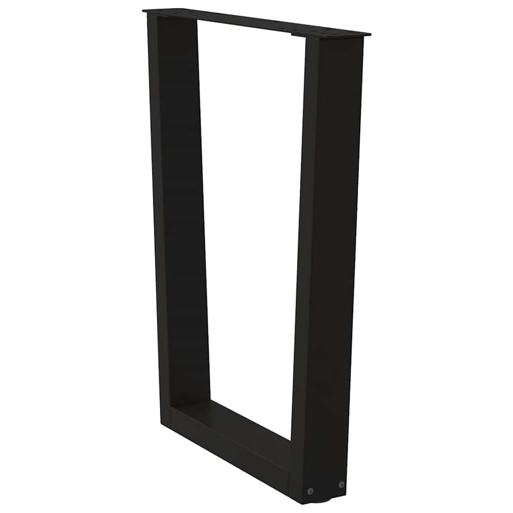 Πόδια Τραπεζαρίας Σχήματος V 3 τεμ. Μαύρο 70x(72-73,3) εκ. Ατσάλι - Pakobazaar