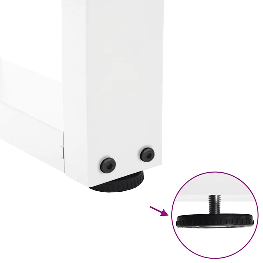 Πόδια Τραπεζαρίας Σχήματος V 3 τεμ. Λευκά 70x(72-73,3) εκ. Ατσάλι