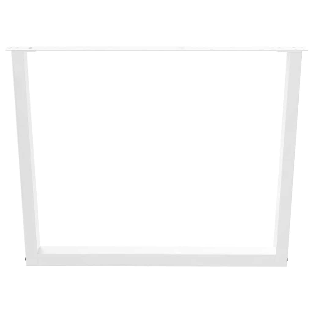 Πόδια Τραπεζαρίας Σχήματος V 3 τεμ. Λευκά 100x (72-73,3) εκ. Ατσάλι