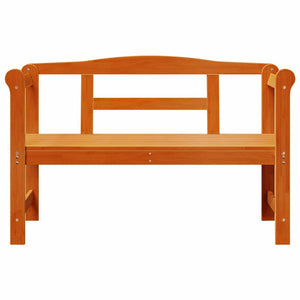 Εξωτερικός πάγκος 2 -Seater 119 x 44 x 76 εκ. Καφέ Ορθογώνιος
