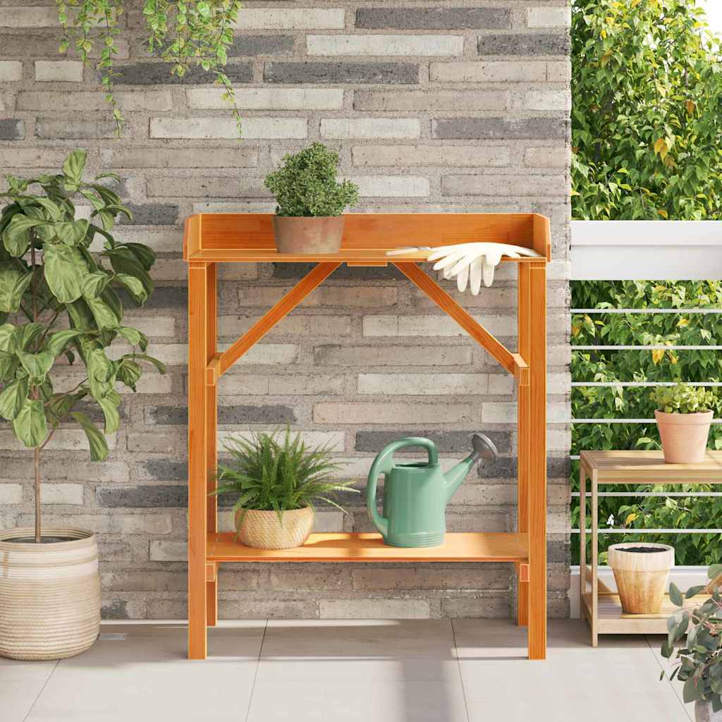 Τραπέζι φύτευσης Καφέ 75 x 40 x 90 εκ. Στερεά ξυλεία πεύκου