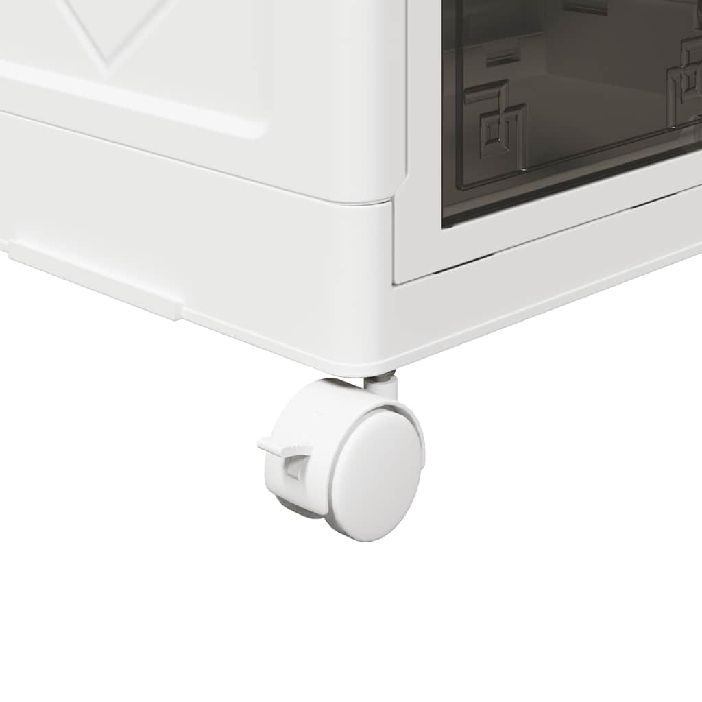 Στοιβαζόμενο κουτί αποθήκευσης με τροχούς 3 Επιπ. 75 Λίτρα