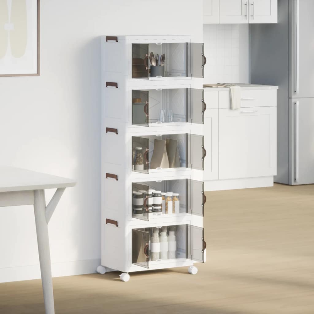 Στοιβαζόμενο κουτί αποθήκευσης με τροχούς 5 Επιπ. 28 Λίτρα