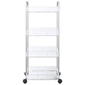 Καρότσι αποθήκευσης 4 Επίπεδα Διαφανές 37x28x95 εκ. Ακρυλικό