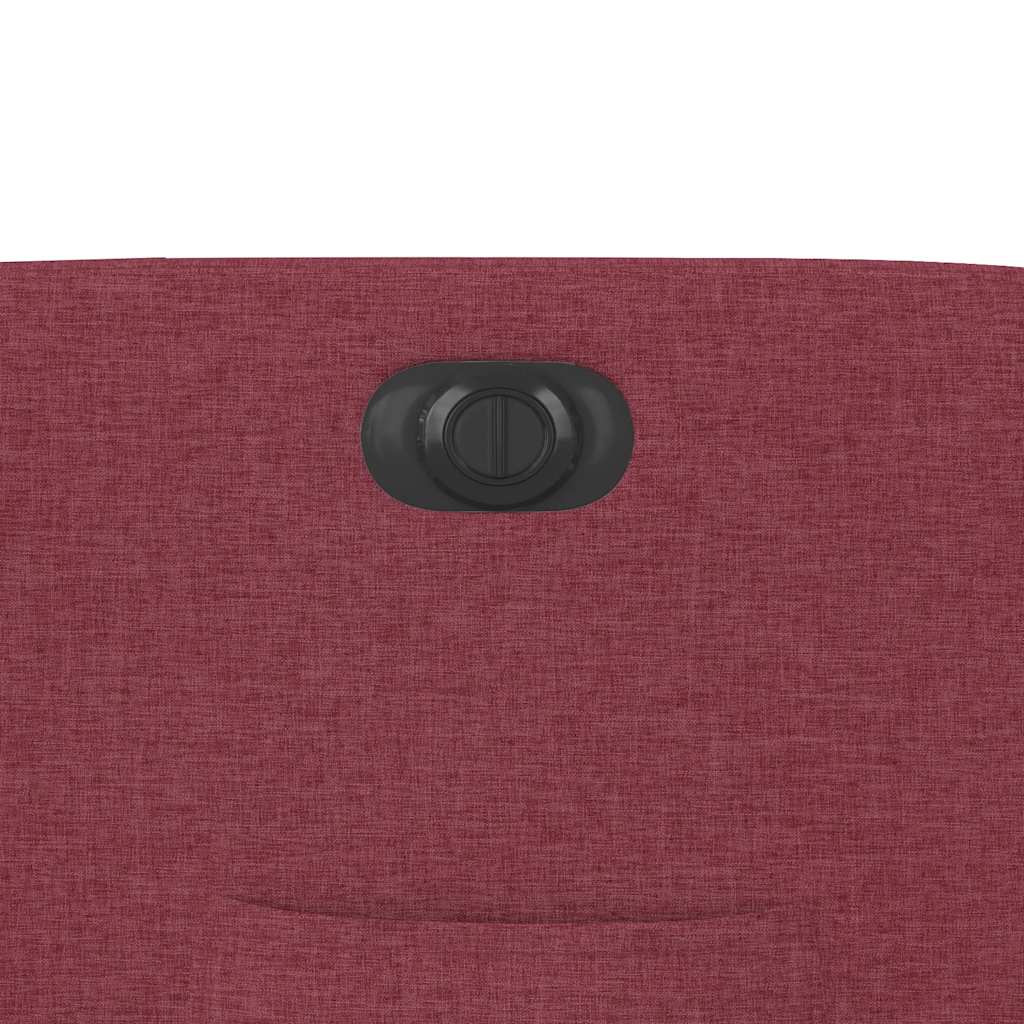 Πολυθρόνα Ανακλινόμενη Ηλεκτρική Μπορντό Υφασμάτινη