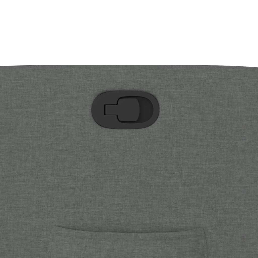 Πολυθρόνα Ανακλινόμενη με Ανύψωση Σκούρο Γκρι Υφασμάτινη - Pakobazaar