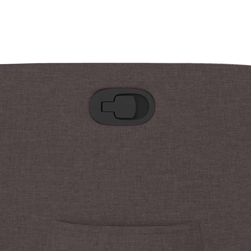 Πολυθρόνα Ανακλινόμενη με Ανύψωση Σκούρο Καφέ Υφασμάτινη - Pakobazaar