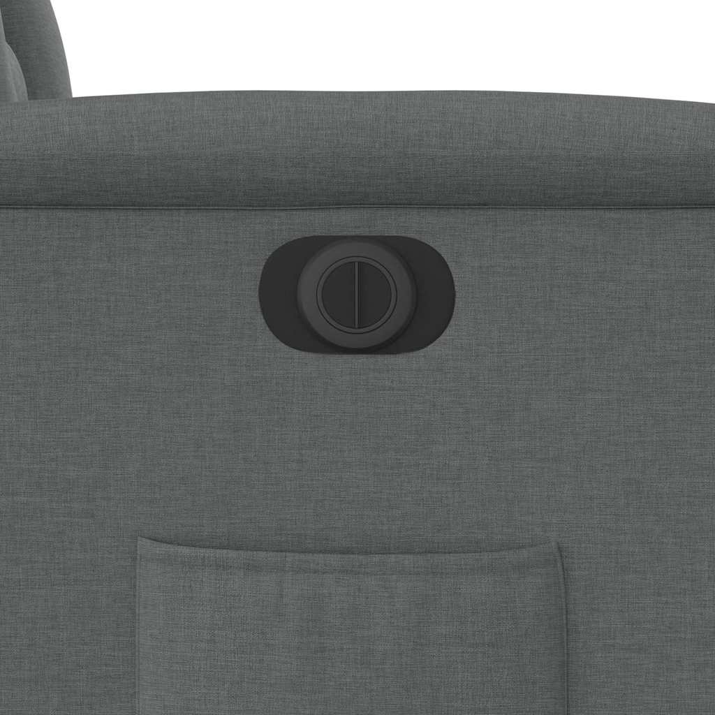 Πολυθρόνα Ανακλινόμενη Ηλεκτρική Σκούρο Γκρι Υφασμάτινη