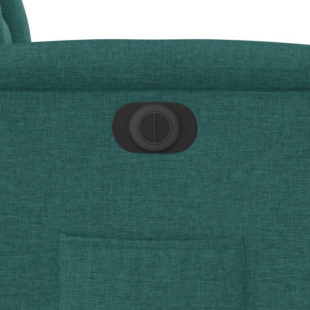 Πολυθρόνα Ανακλινόμενη Ηλεκτρική Πράσινο Υφασμάτινη - Pakobazaar