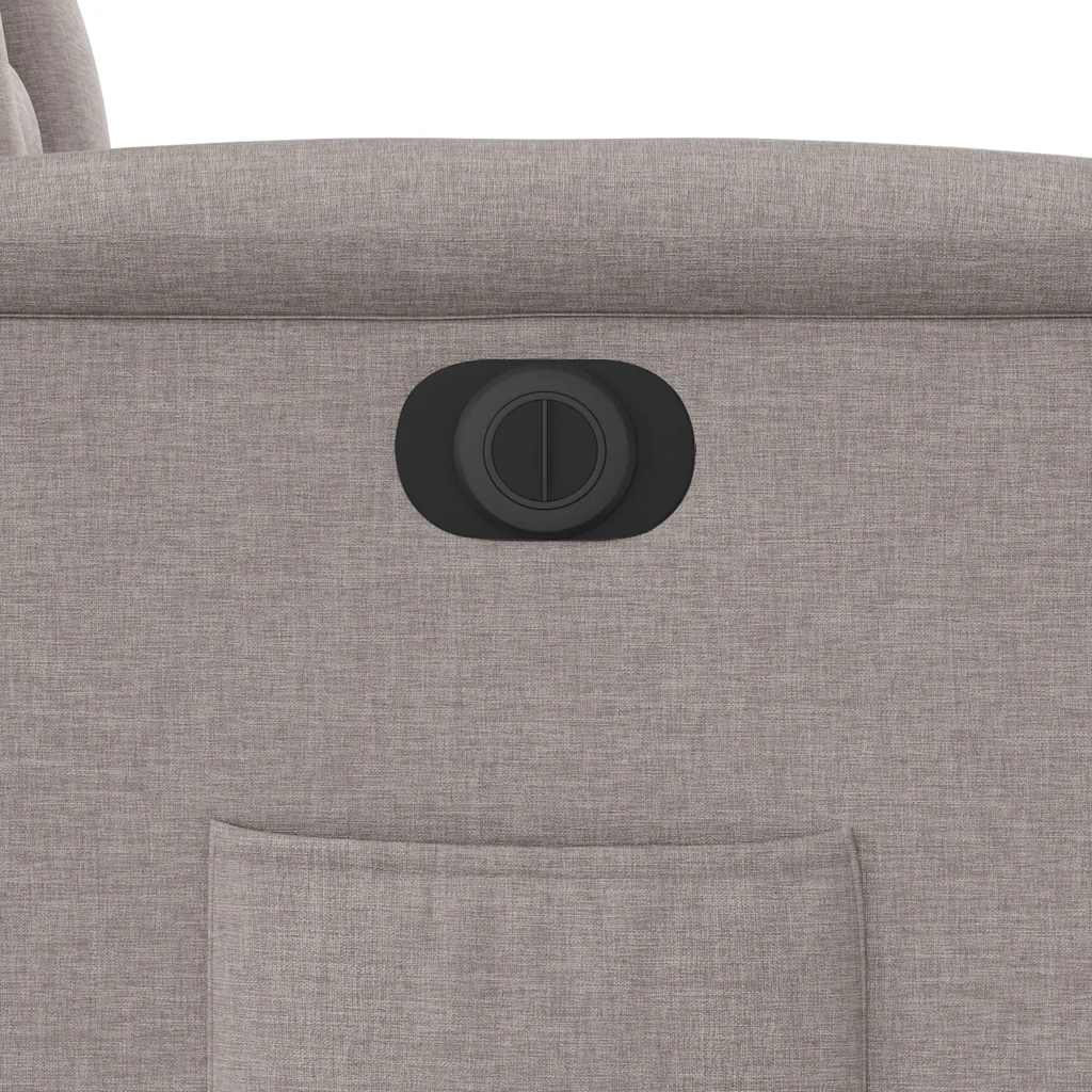 Πολυθρόνα Ανακλινόμενη Ηλεκτρική Taupe Υφασμάτινη