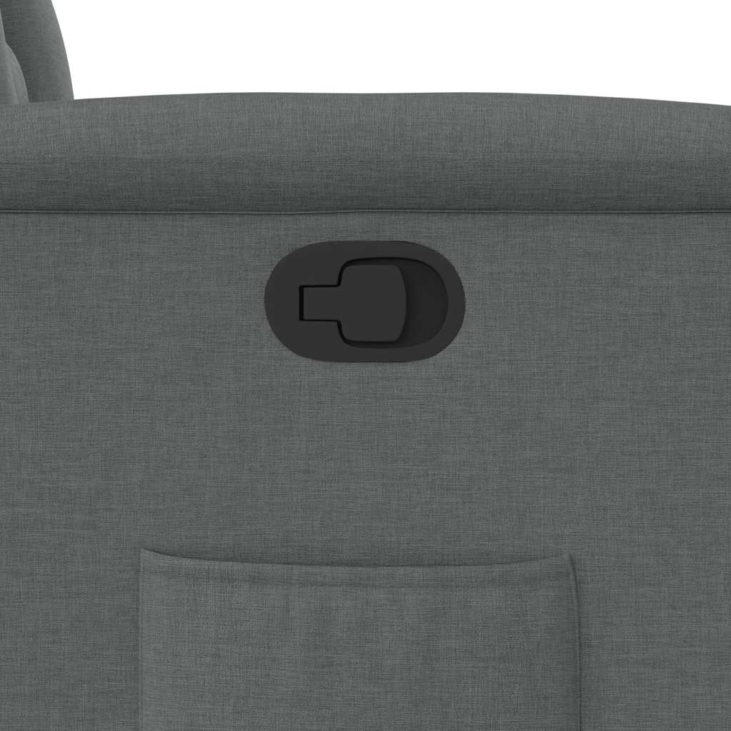 Πολυθρόνα Ανακλινόμενη με Ανύψωση Σκούρο Γκρι Υφασμάτινη - Pakobazaar