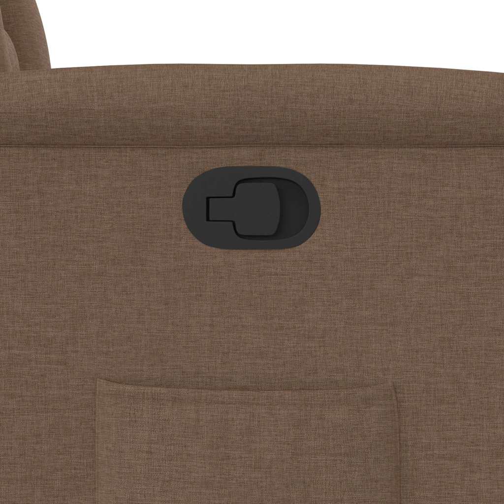 Πολυθρόνα Ανακλινόμενη με Ανύψωση Καφέ Υφασμάτινη - Pakobazaar