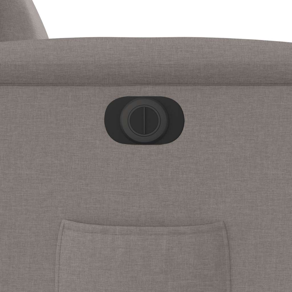 Πολυθρόνα Ανακλινόμενη Ηλεκτρική Taupe Υφασμάτινη